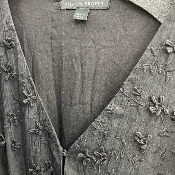 Boston Proper Mixed Media Boho Dress - Picture 4 of 5